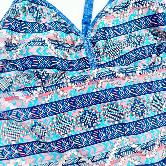 COPY - Beautiful Aztec design tankini with miniskirt - Picture 2 of 4